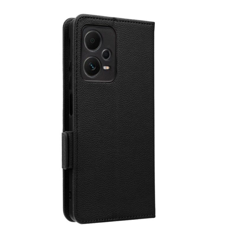 Flip Case Poco X5 Pro 5G Suojaketju Kuori Ohut Strappy