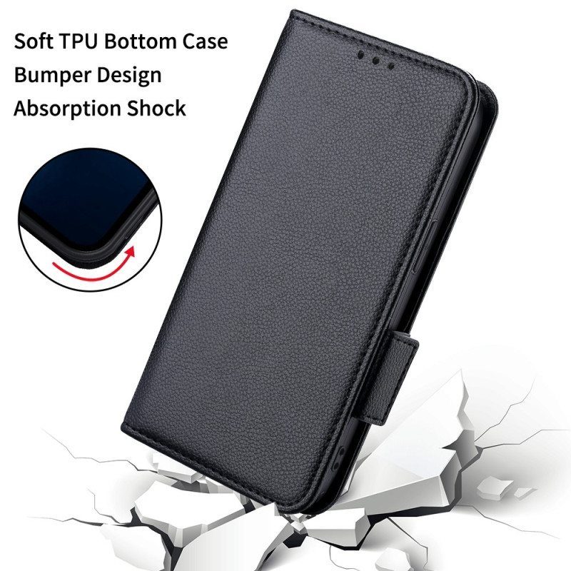 Flip Case Poco X5 Pro 5G Suojaketju Kuori Ohut Strappy