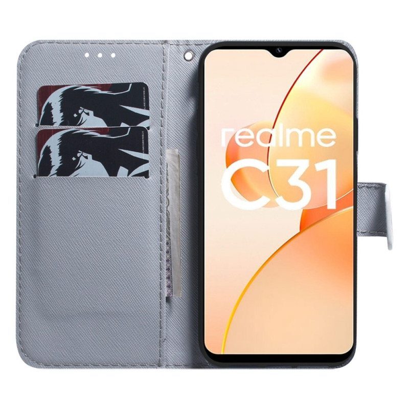 Flip Case Realme C31 Suden Pää