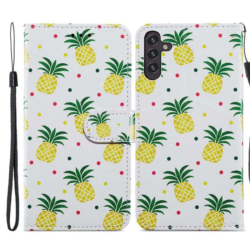 Flip Case Samsung Galaxy A13 5G / A04s Perhosten Lento