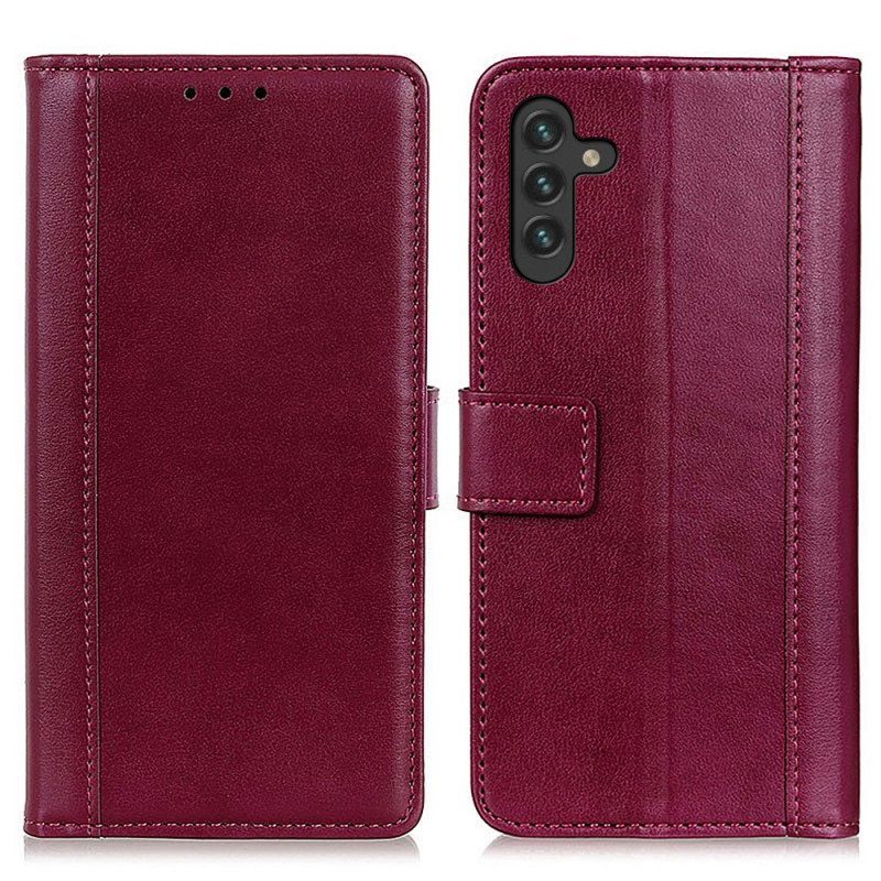 Flip Case Samsung Galaxy A13 5G / A04s Tyyli Nahka Eleganssi