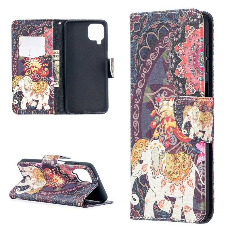 Flip Case Samsung Galaxy M12 / A12 Intian Norsu