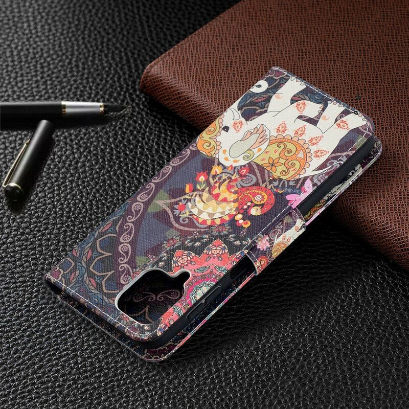 Flip Case Samsung Galaxy M12 / A12 Intian Norsu