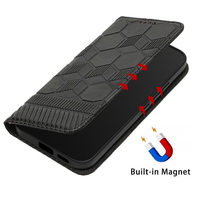 Flip Case Samsung Galaxy S23 5G Jalkapallon Kuvio