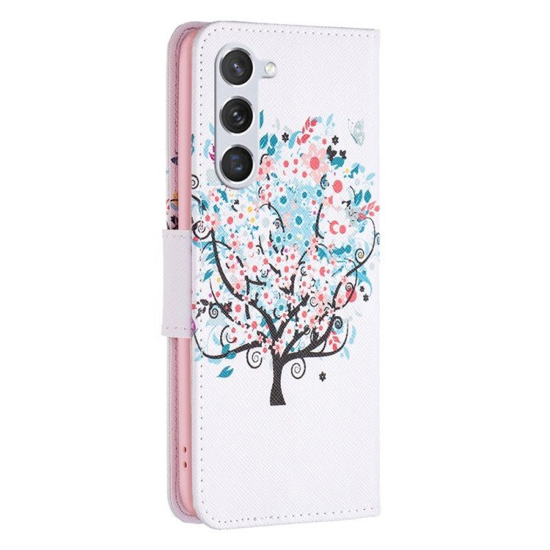 Flip Case Samsung Galaxy S23 5G Kukkiva Puu