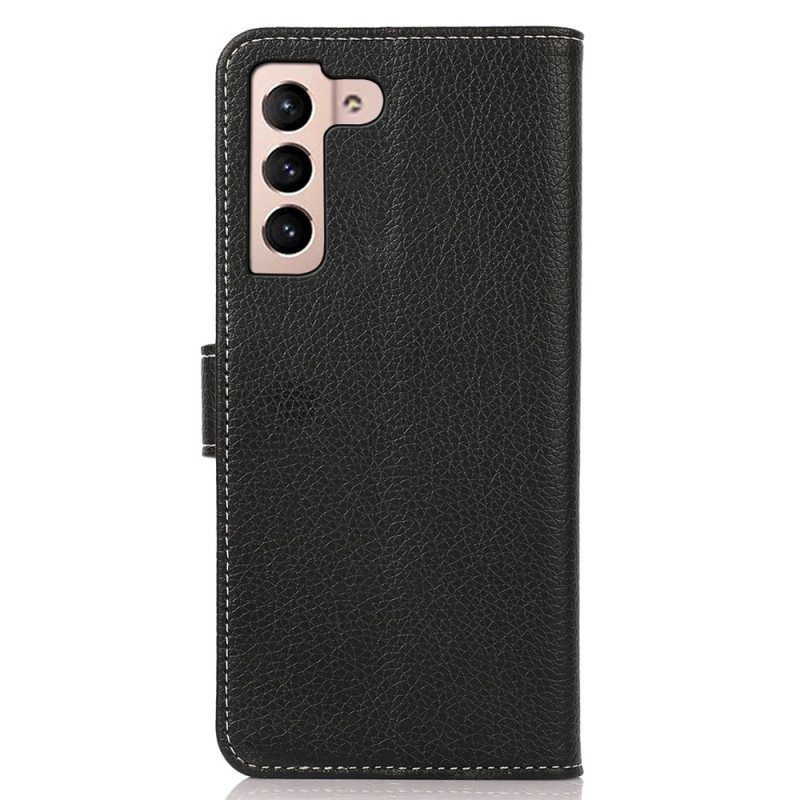 Flip Case Samsung Galaxy S23 5G Litsi Nahkatyyli