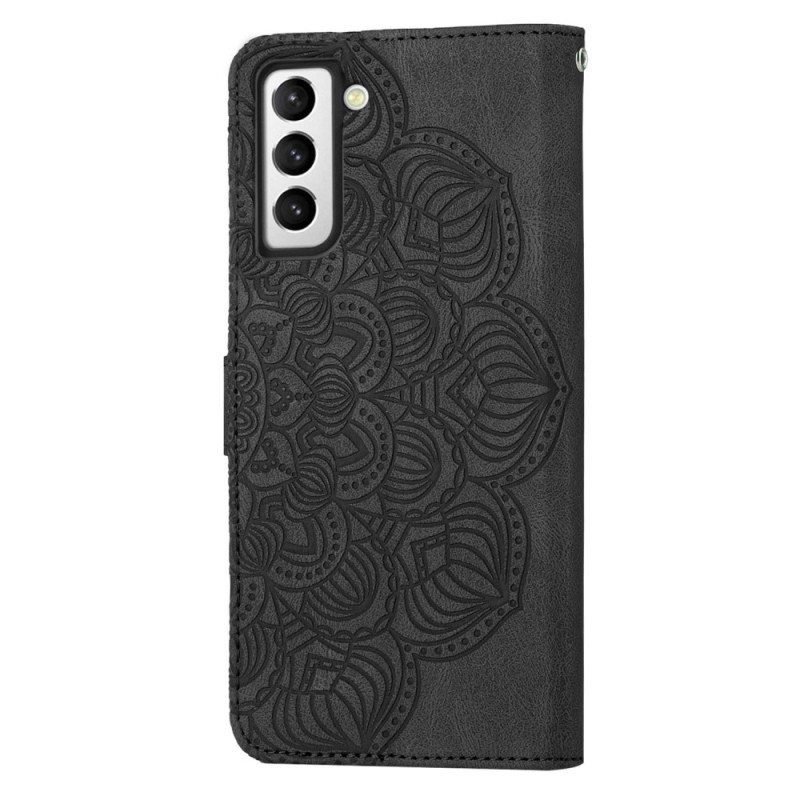 Flip Case Samsung Galaxy S23 Plus 5G Suojaketju Kuori Strappy Mandala