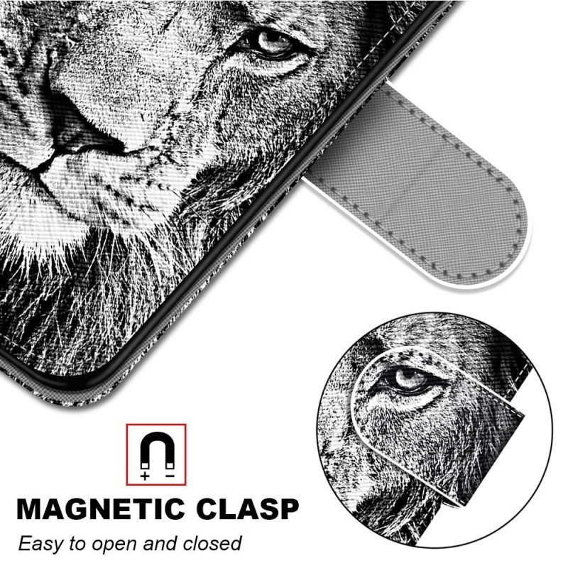 Flip Case Xiaomi 13 Pro Suojaketju Kuori Lanyard Lion