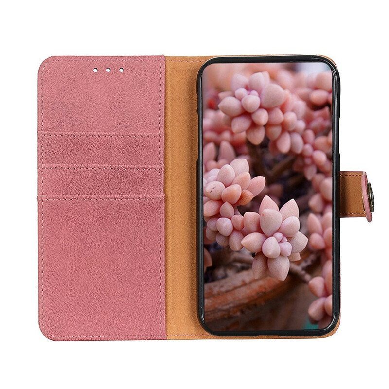 Flip Case Xiaomi Redmi Note 10 5G Khazneh Retro Halkaistu Keinonahka