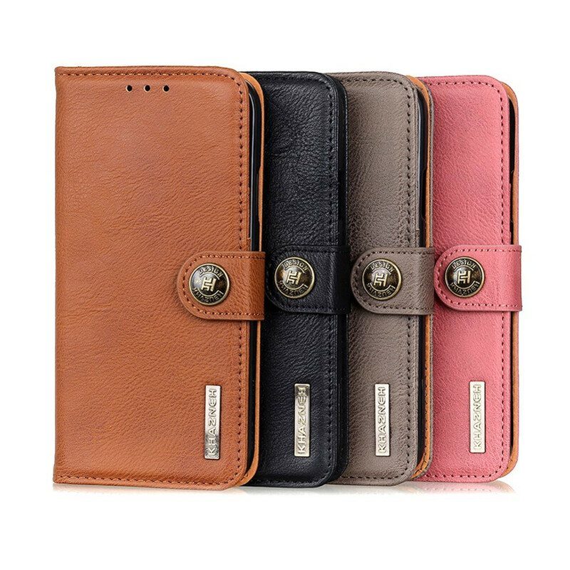 Flip Case Xiaomi Redmi Note 10 5G Khazneh Retro Halkaistu Keinonahka