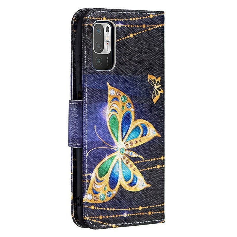 Flip Case Xiaomi Redmi Note 10 5G Maaginen Perhonen