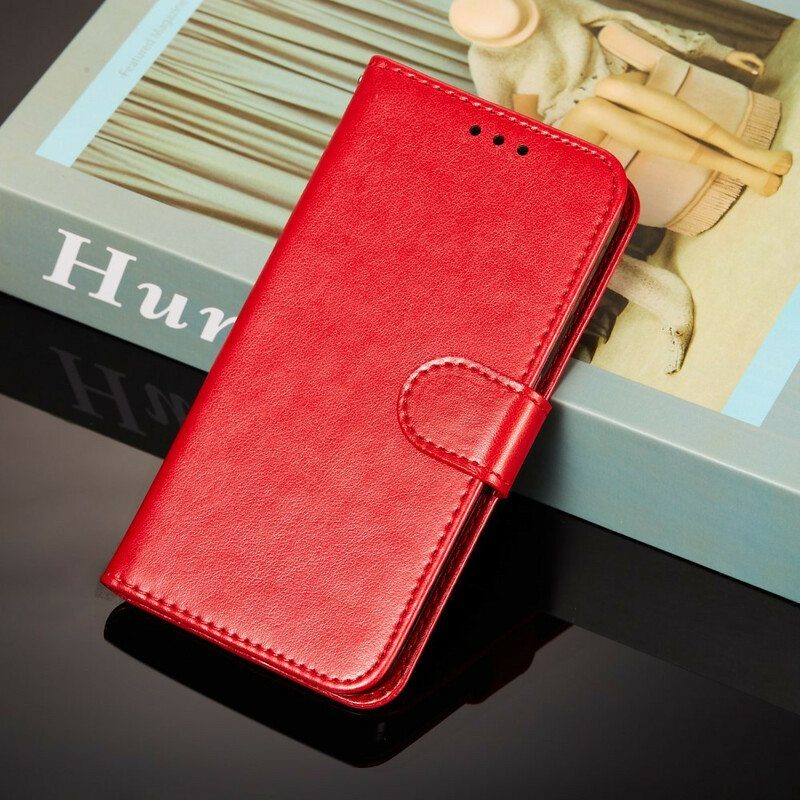 Flip Case Xiaomi Redmi Note 10 5G Nahkainen Muotoilu Hihnalla