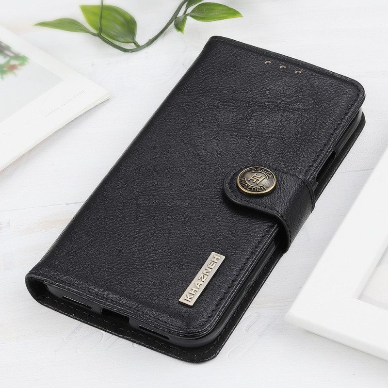 Flip Case Xiaomi Redmi Note 12 4G Keinonahka Retro Khazneh