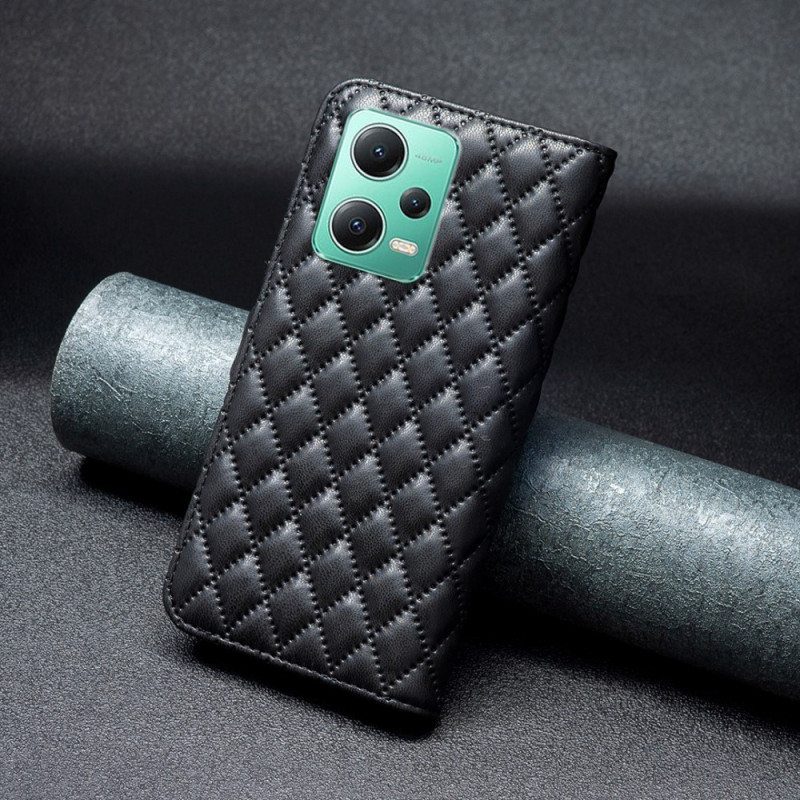 Flip Case Xiaomi Redmi Note 12 5G Tikattu Binfen Väri