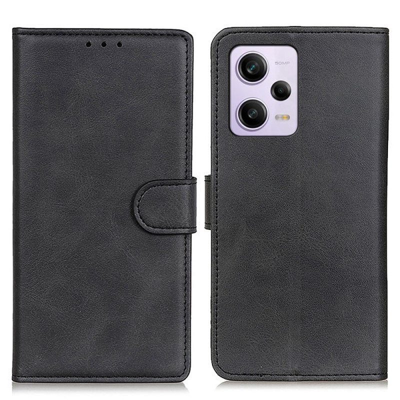 Flip Case Xiaomi Redmi Note 12 Pro Plus Matta Keinonahka