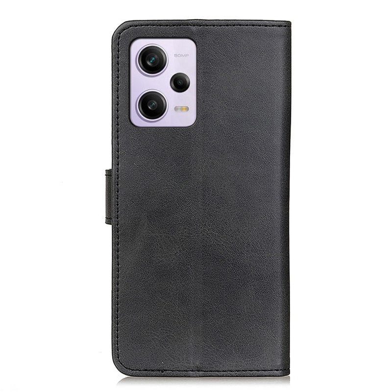 Flip Case Xiaomi Redmi Note 12 Pro Plus Matta Keinonahka