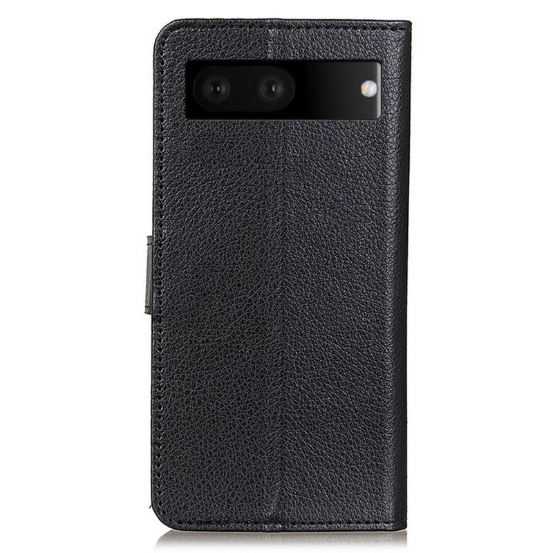 Kotelot Google Pixel 7 Perinteinen Litchi Faux Leather