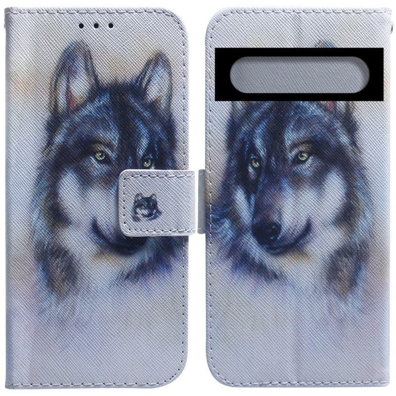 Kotelot Google Pixel 7 Vesiväri Wolf