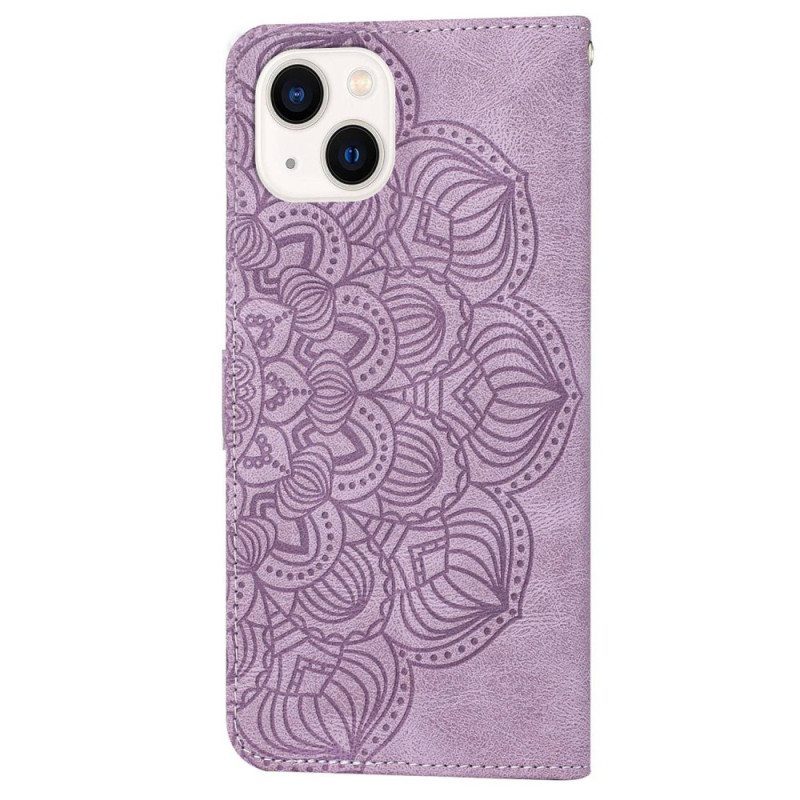 Kotelot iPhone 14 Plus Mandala Kaulanauhalla