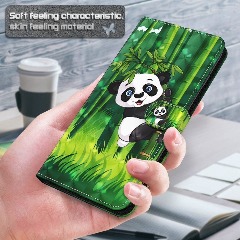 Kotelot iPhone 15 Plus Suojaketju Kuori 3d Bamboo Panda Hihnalla