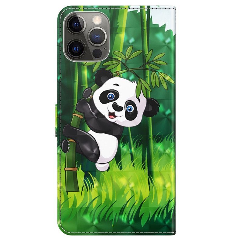 Kotelot iPhone 15 Plus Suojaketju Kuori 3d Bamboo Panda Hihnalla