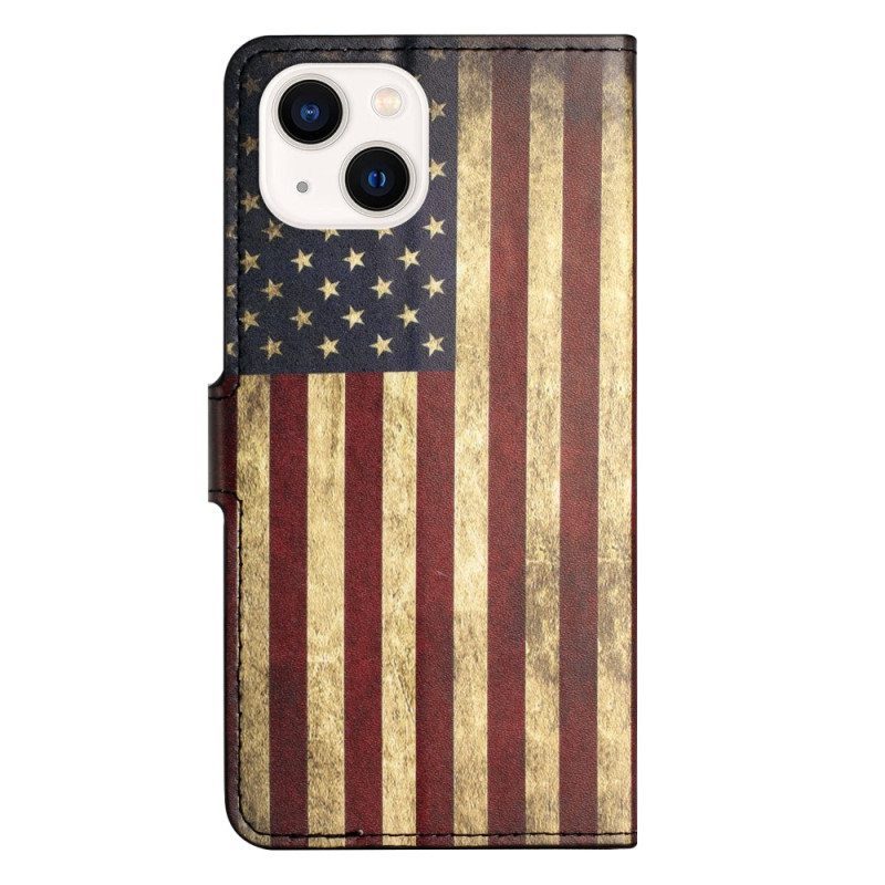 Kotelot iPhone 15 Plus Vintage Usa:n Lippu