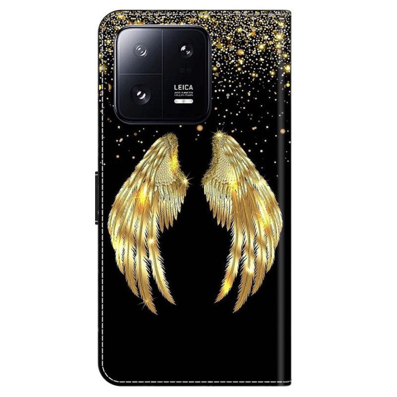 Kotelot iPhone 15 Pro Golden Wings