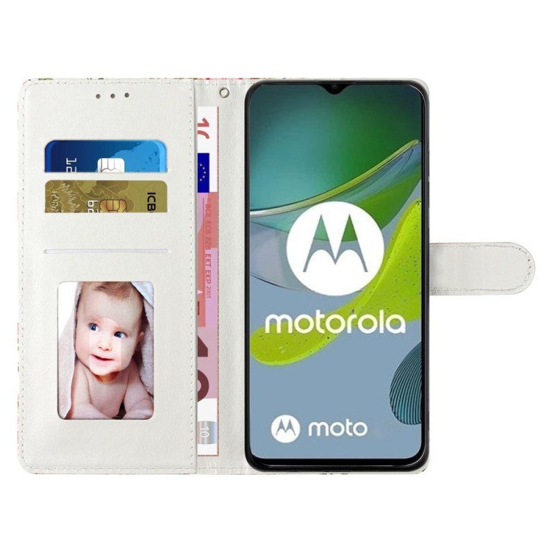 Kotelot Moto G73 5G Suojaketju Kuori Lanyard Wolf