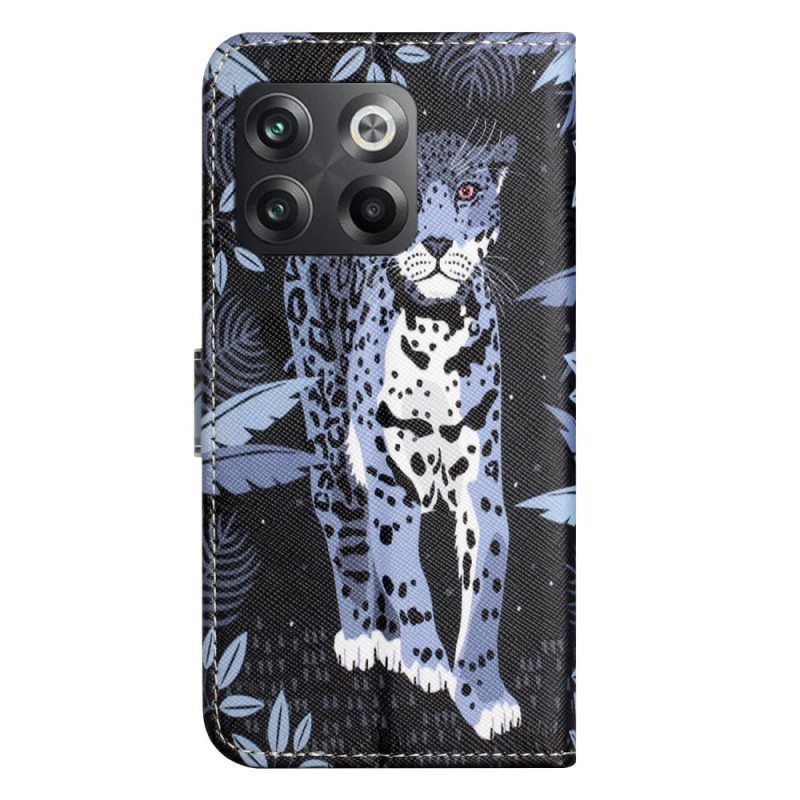 Kotelot OnePlus 10T 5G Suojaketju Kuori Strappy Leopard