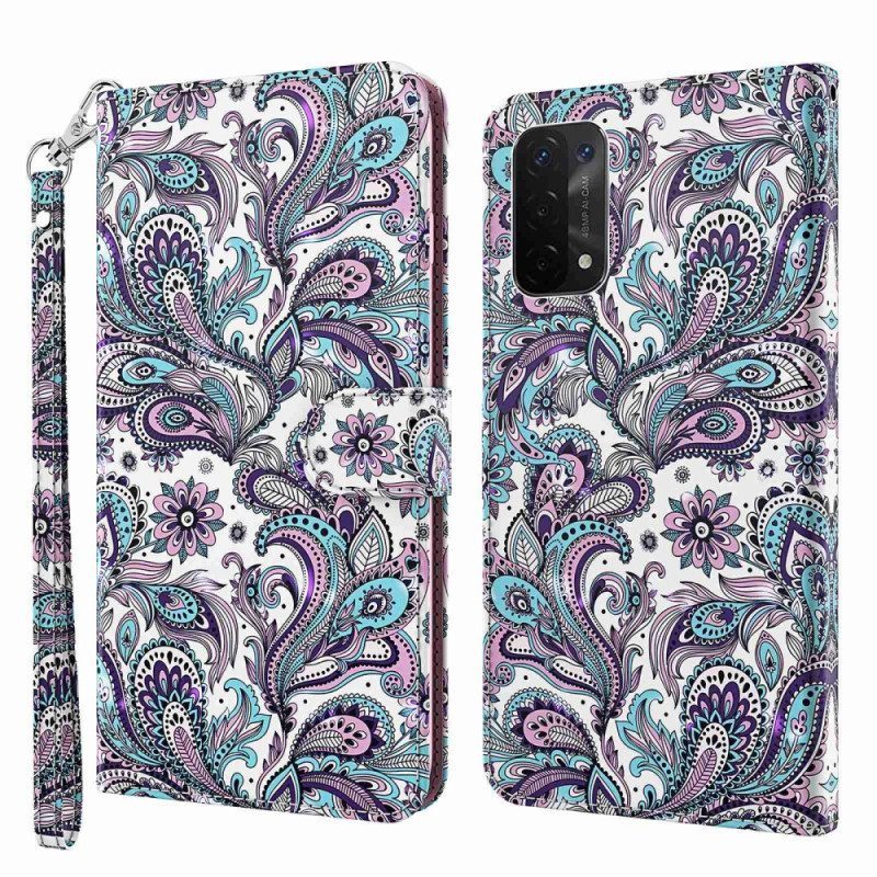 Kotelot Oppo A54 5G / A74 5G Paisley