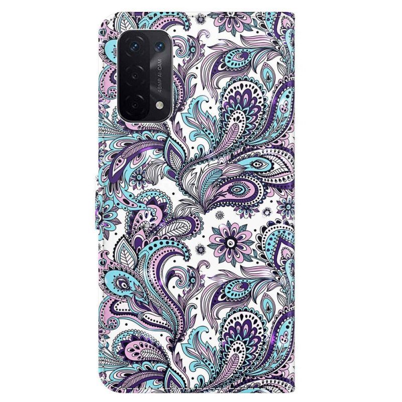 Kotelot Oppo A54 5G / A74 5G Paisley