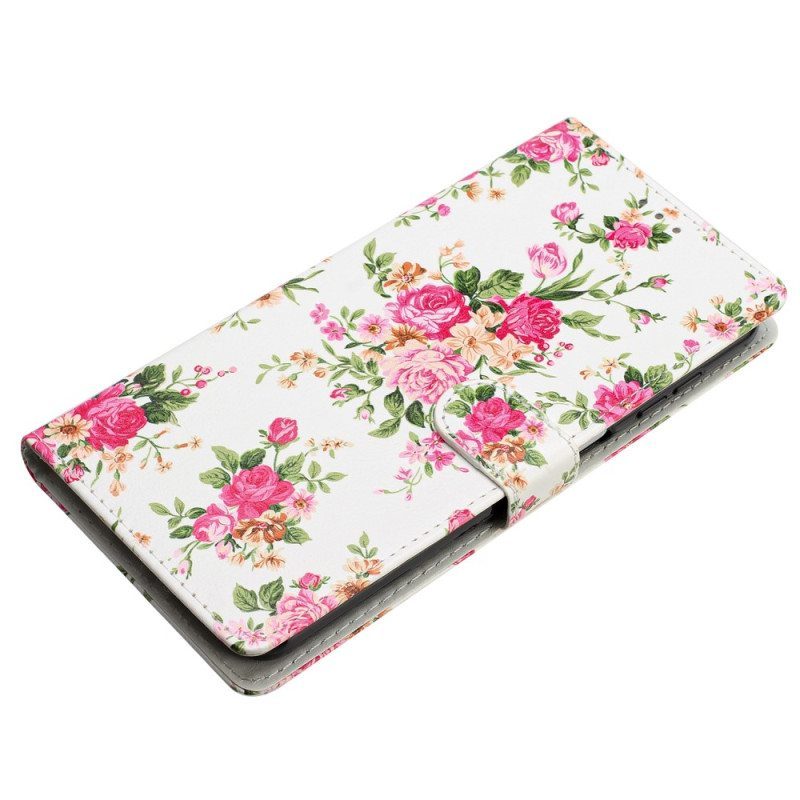 Kotelot Oppo Reno 8 Lite Suojaketju Kuori Hihna Liberty Flowers