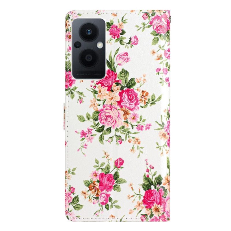 Kotelot Oppo Reno 8 Lite Suojaketju Kuori Hihna Liberty Flowers