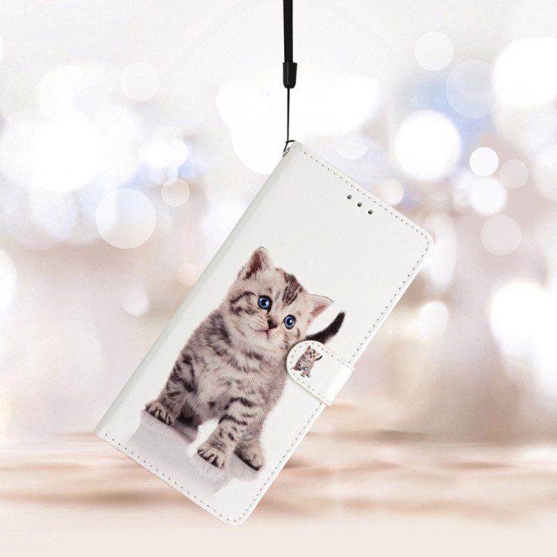 Kotelot Oppo Reno 8 Lite Suojaketju Kuori Strappy Kitten