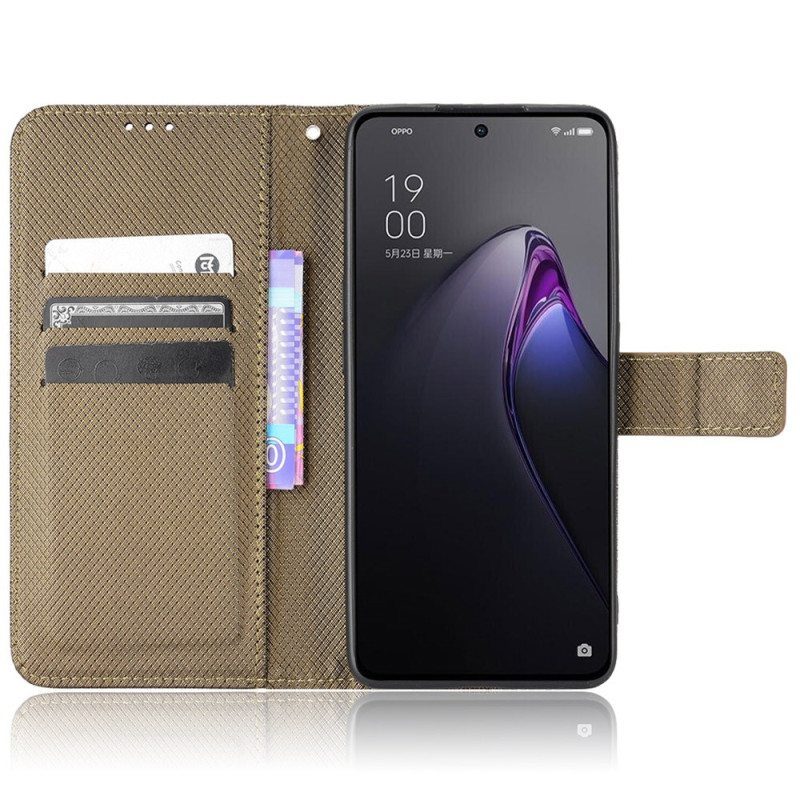 Kotelot Oppo Reno 8 Suojaketju Kuori Tyylikäs Strappy Faux Leather