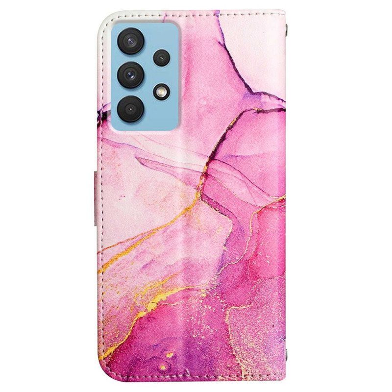 Kotelot Samsung Galaxy A13 Suojaketju Kuori Strip Marble