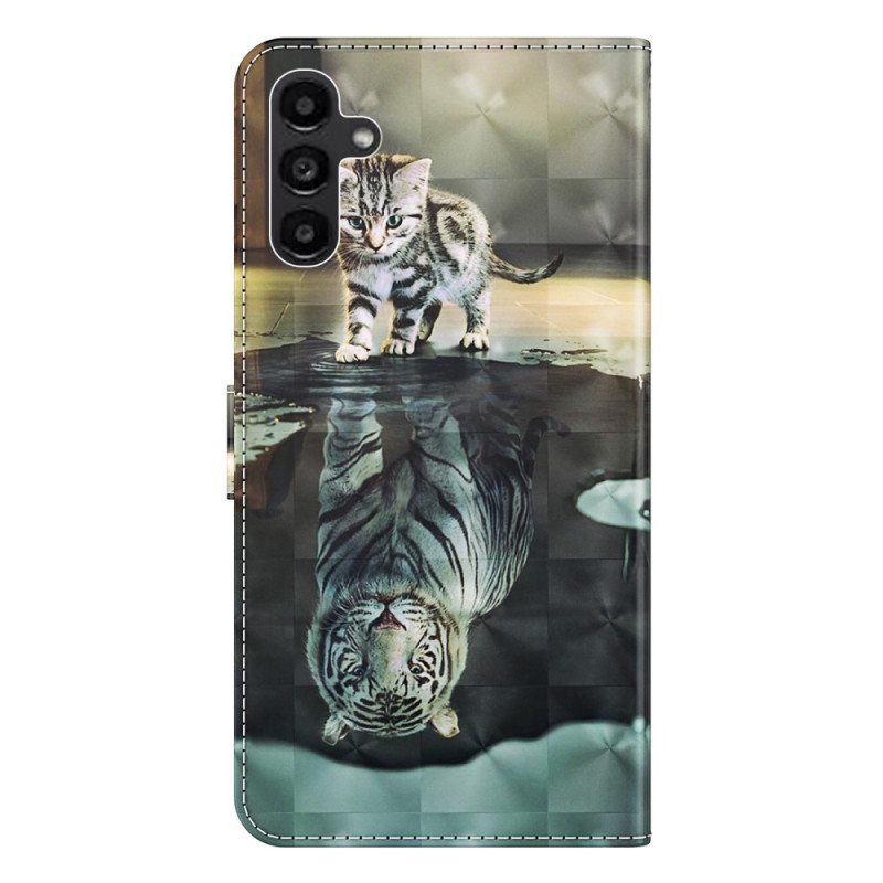 Kotelot Samsung Galaxy A14 / A14 5G Suojaketju Kuori Strappy Kitten Dream