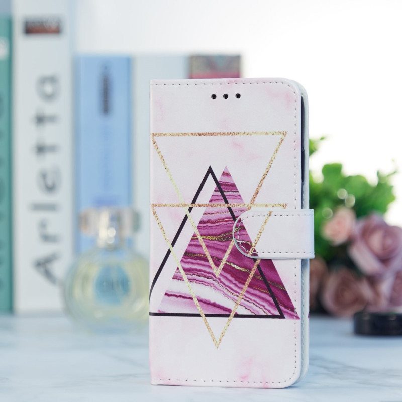 Kotelot Samsung Galaxy A54 5G Suojaketju Kuori Strappy Style Marble