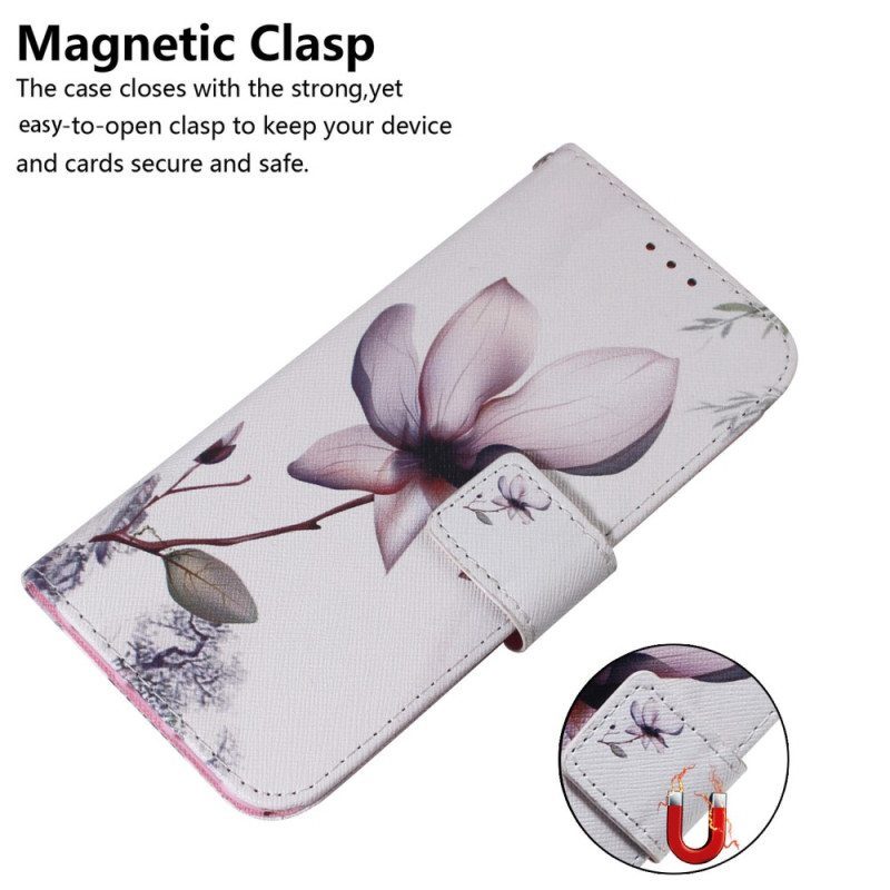 Kotelot Samsung Galaxy A54 5G Suojaketju Kuori Vintage Strappy Flower