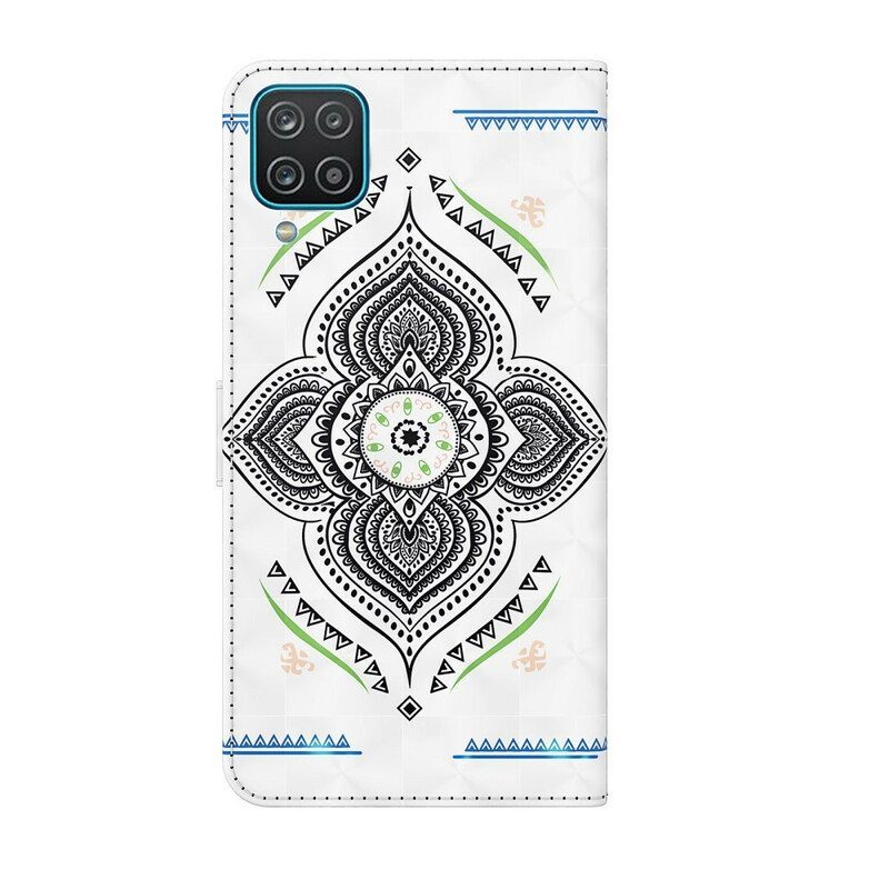 Kotelot Samsung Galaxy M12 / A12 Light Spots Mandala Kaulanauhalla