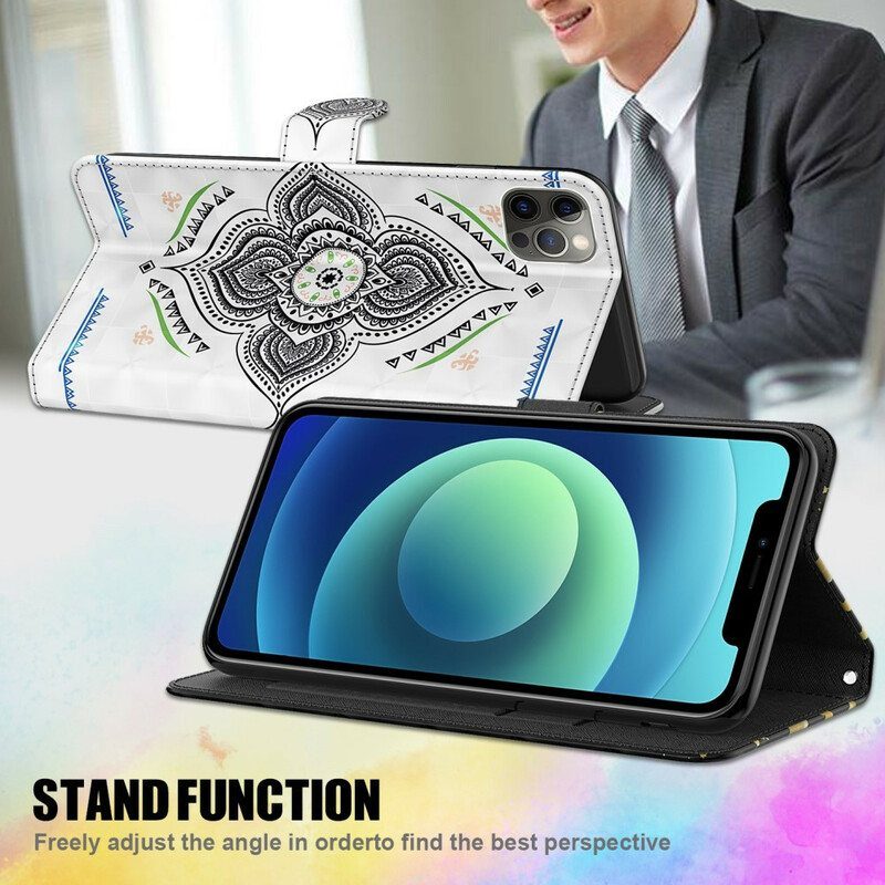 Kotelot Samsung Galaxy M12 / A12 Light Spots Mandala Kaulanauhalla