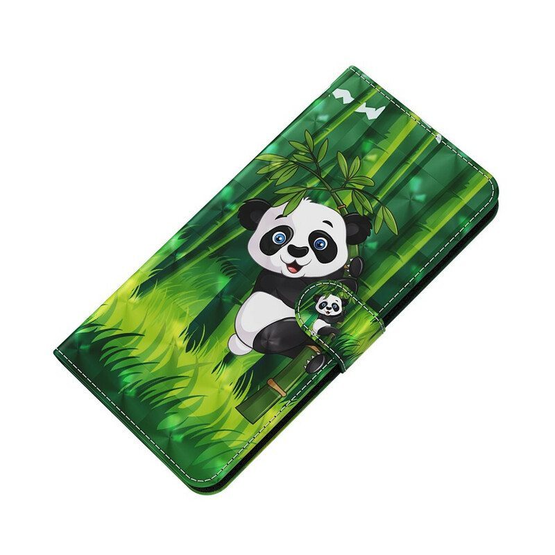 Kotelot Samsung Galaxy M12 / A12 Panda Ja Bambu