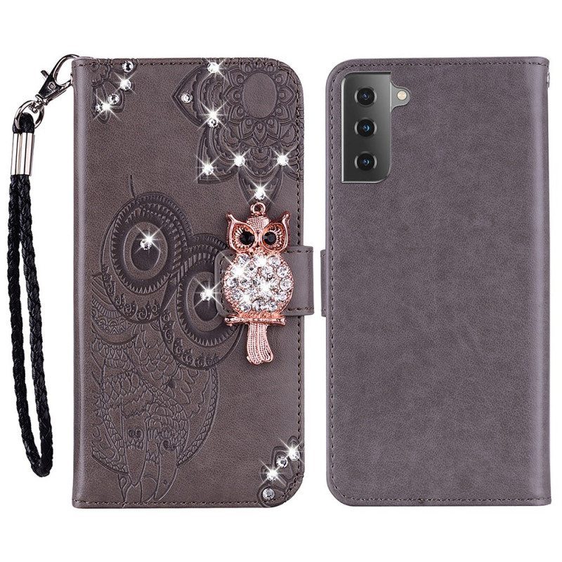 Kotelot Samsung Galaxy S23 5G Pöllö Mandala Ja Charm