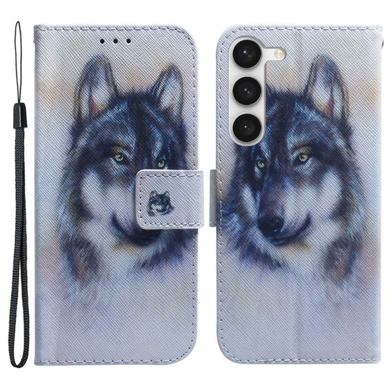 Kotelot Samsung Galaxy S23 5G Vesiväri Wolf