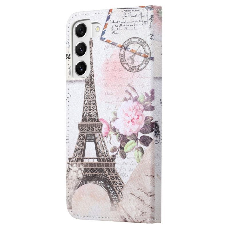 Kotelot Samsung Galaxy S23 5G Vintage Eiffel-torni