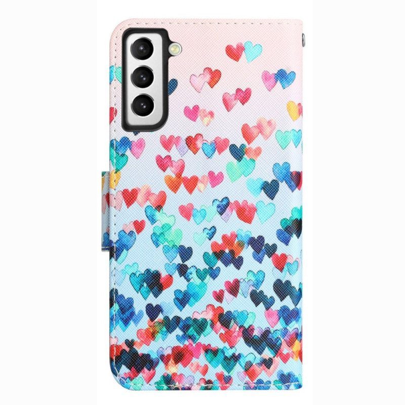 Kotelot Samsung Galaxy S23 Plus 5G Suojaketju Kuori Vain Strappy Hearts