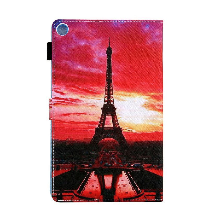 Kotelot Samsung Galaxy Tab A7 Lite Auringonlaskun Eiffel-torni