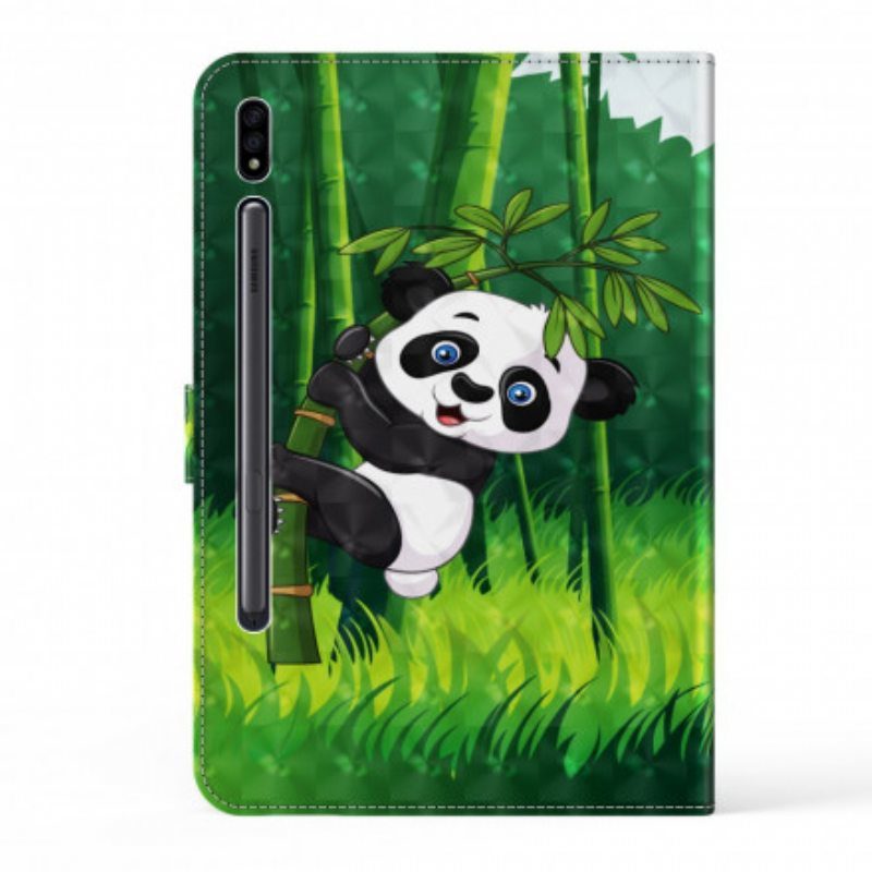 Kotelot Samsung Galaxy Tab S8 / Tab S7 Keinonahkainen Panda