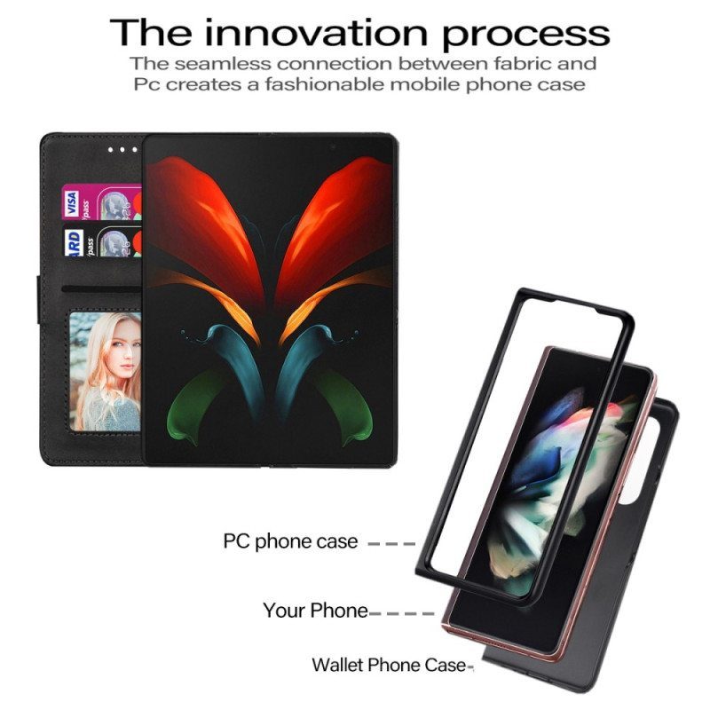 Kotelot Samsung Galaxy Z Fold 4 Suojaketju Kuori Strappy Glamour