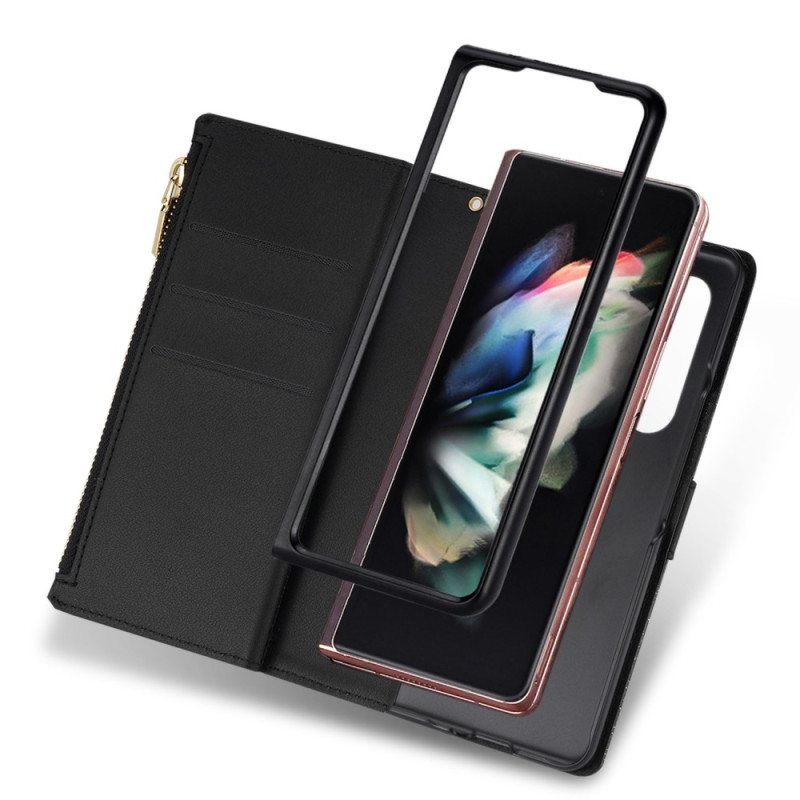 Kotelot Samsung Galaxy Z Fold 4 Ultra Paljetoitu Hihnalla